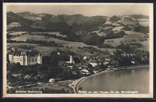 AK Grein an der Donau, Teilansicht mit Schloss