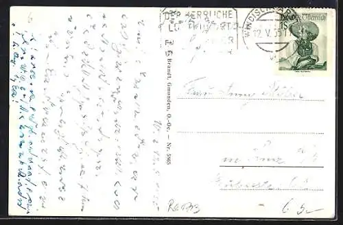 AK Windischgarsten /O.-Oe., Teilansicht mit dem Pyhrgas