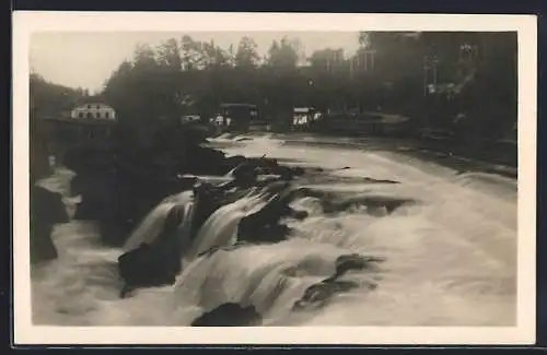 AK Traunfall, Blick zum Wasserfall