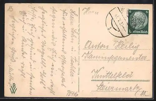 AK Wimsbach /Ob.-Oest., Teilansicht mit Kirche