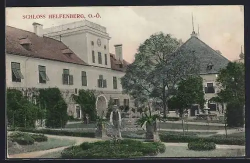 AK Helfenberg /O.-Ö., Schloss Helfenberg