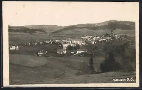 AK Haslach /O. Ö., Teilansicht mit Kirche