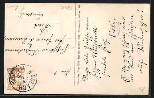 AK Haslach /O. Ö., Teilansicht mit Kirche