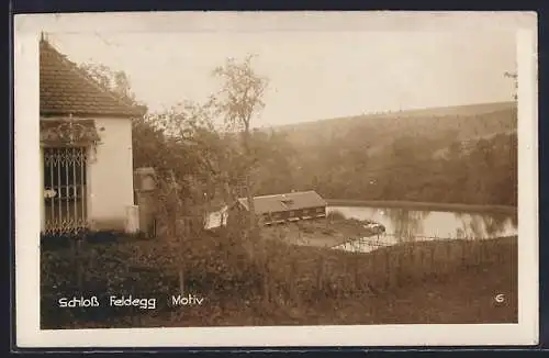 AK Pram /O.-Oe., Blick auf das Schloss Feldegg