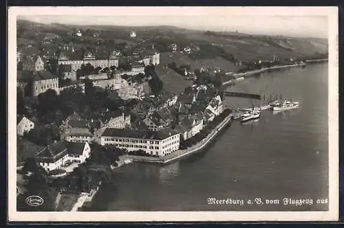 AK Meersburg a. B., Gesamtansicht, Flugzeugaufnahme