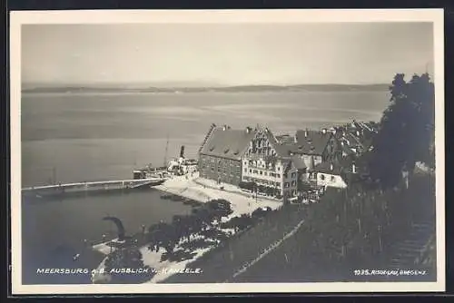 AK Meersburg, Blick auf den Ort vom Känzele aus