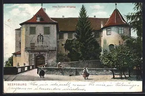 AK Meersburg, altes Schloss (Eingang)