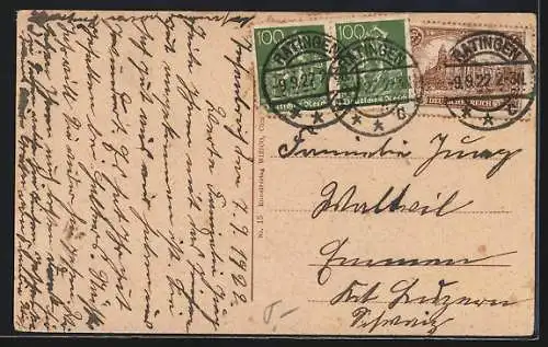 AK Düsseldorf, Schiffe im Hafen