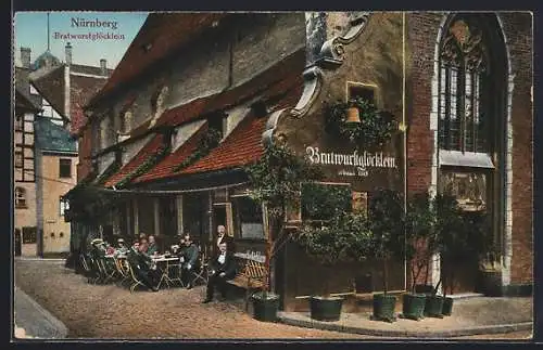 AK Nürnberg, Gasthaus zum Bratwurstglöcklein