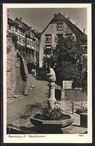 AK Meersburg a. B., Partie am Bärenbrunnen