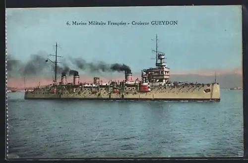 AK Croiseur Gueydon, Marine Militaire Francaise