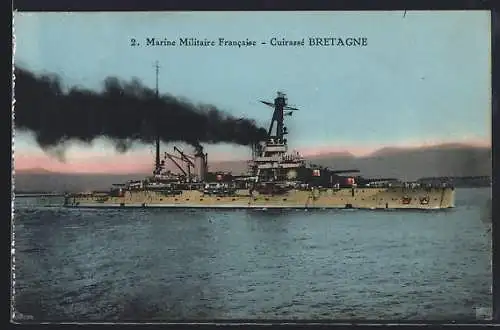 AK Cuirassé Bretagne, Marine Militaire Francaise