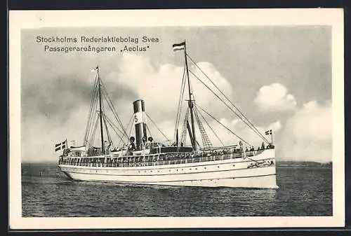 AK Stockholms Rederiaktiebolag Svea, Passagerareangaren Aeolus, Passagierschiff