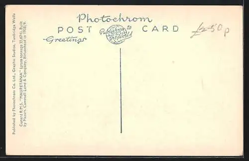 AK Passagierschiff R.M.S. Mauretania geht auf Fahrt