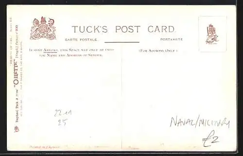 AK Matrosen mit Booten, Blue Jackets landing guns