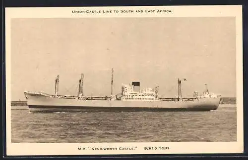 AK Passagierschiff MV Kenilworth Castle, Union-Castle Liner
