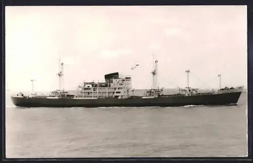 AK Handelsschiff M.S. Rotherwick Castle auf dem Meer, Union Castle Mail