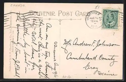 AK Vancouver /B.C., Passagierschiff SS Princess Vancouver in voller Fahrt, CPR