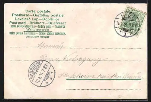 AK Kriegsschiff der kaiserlichen Marine in Flaggengala