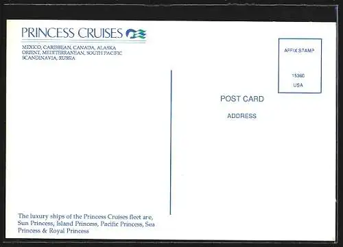 AK Passagierschiff Sea Princess auf dem Meer, Princess Cruises