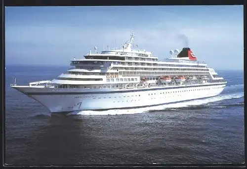 AK Passagierschiff Royal Viking Sun auf dem Meer, Cunard Liner
