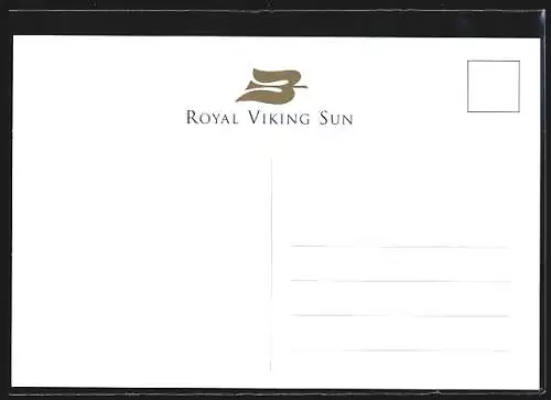 AK Passagierschiff Royal Viking Sun auf dem Meer, Cunard Liner