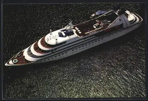 AK Passagierschiff Yacht of Seabourn aus der Vogelschau