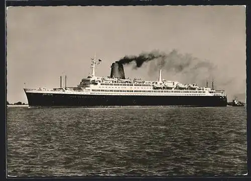 AK Passagierschiff TS Bremen in Fahrt, Norddeutscher Lloyd