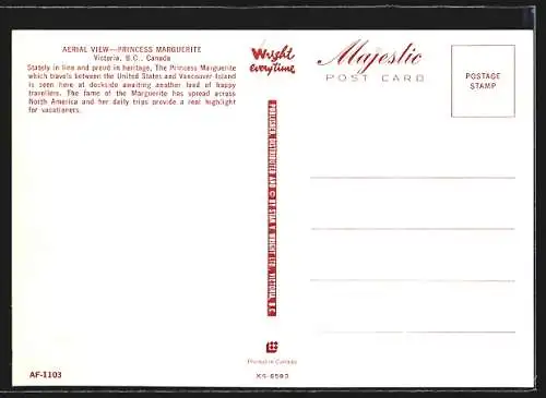 AK Victoria /B. C., Passagierschiff Princess Marguerite im Hafen