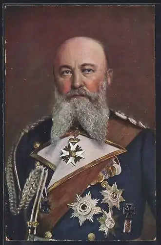 Künstler-AK Grossadmiral Alfred von Tirpitz in Uniform