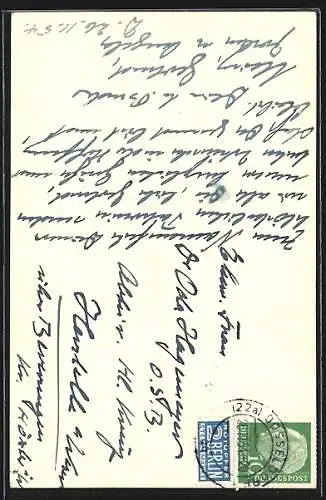 AK Kleines Segelschiff SS Grampus auf dem Meer