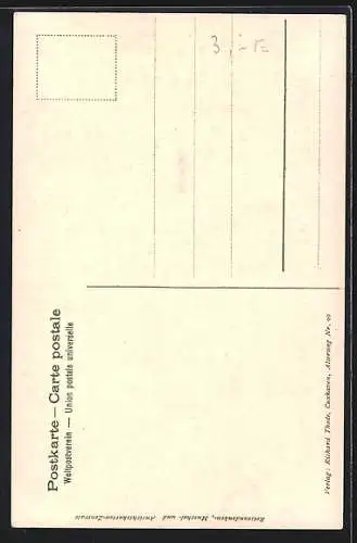 AK Kriegsschiff SMS Nautilus auf hoher See