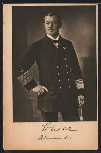 AK Admiral Reinhard Scheer in Uniform