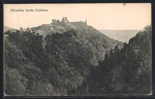 AK Lichnice, Zriceniny hradu Lichnice