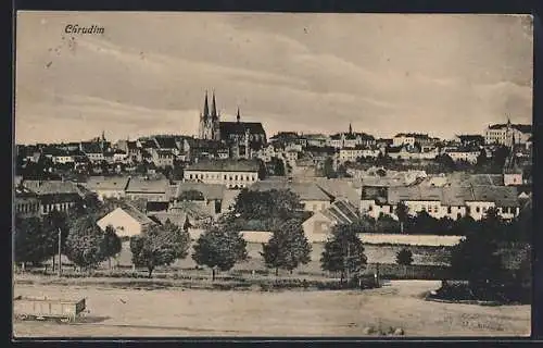 AK Chrudim, Teilansicht mit Kirche