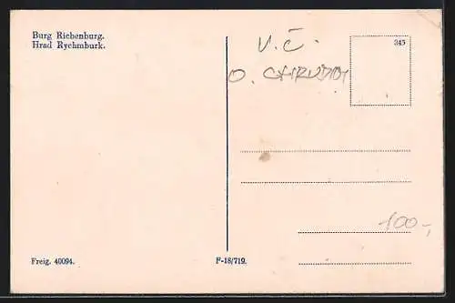 AK Rychmburg, Hrad