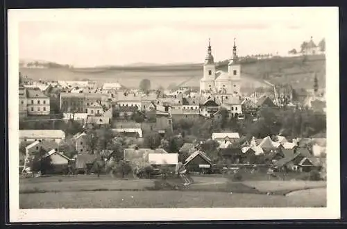 AK Zamberk, Teilansicht mit Kirche