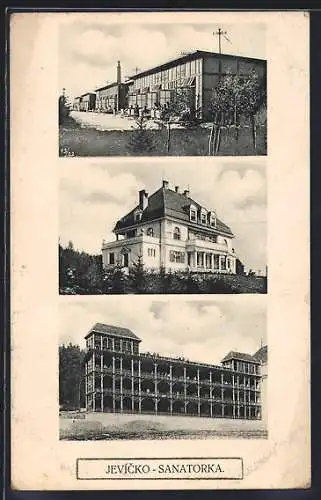 AK Jevicko, Sanatorka, Ansichten vom Sanatorium