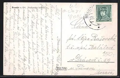 AK Brandýs n. Orl., Studentská kolonie