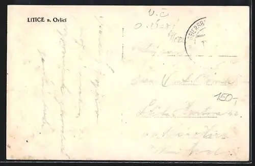 AK Litice n. Orlicí, Partie am kleinen Türmchen