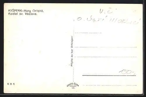 AK Kysperk, Hory Orlicke, Kostel sv. Václava
