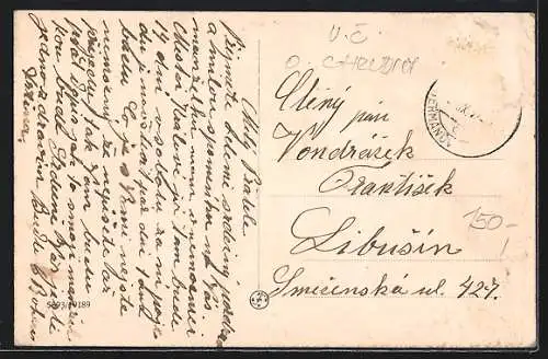 AK Hermanúv Mestec, Strassenpartie mit Geschäft von Stanislav Cagas