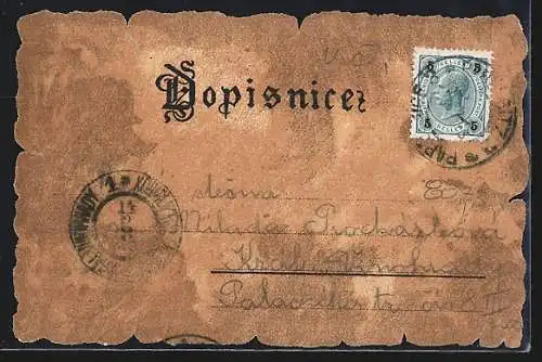Lithographie Pardubice, Historische Gesamtansicht aus dem Jahre 1722