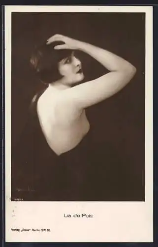 AK Portrait der Schauspielerin Lia de Putti