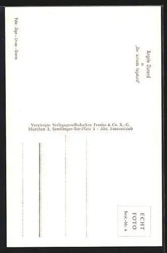 AK Schauspielerin Angèle Durand in dem Film Der lachende Vagabund