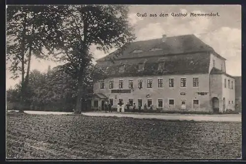 AK Memmendorf, Partie am Gasthof