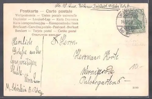 AK Berlin-Wilmersdorf, Strassenpartie an der Viktoria Luisen-Schule