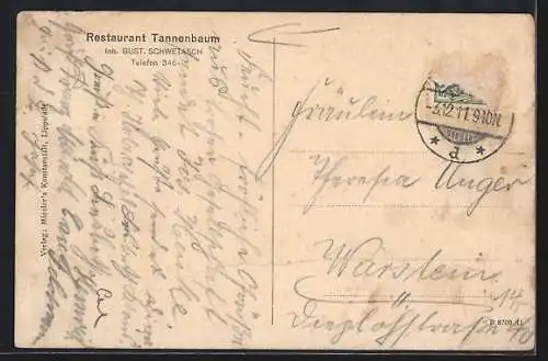 AK Lippstadt, Restaurant Tannenbaum v. Gust. Schwetasch