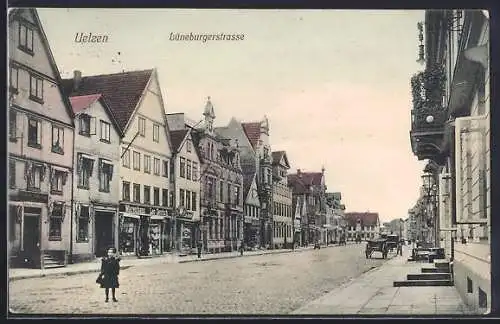 AK Uelzen, Kind in der Lüneburger Strasse