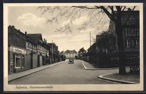 AK Rosswein, Herrmannstrasse mit Auto